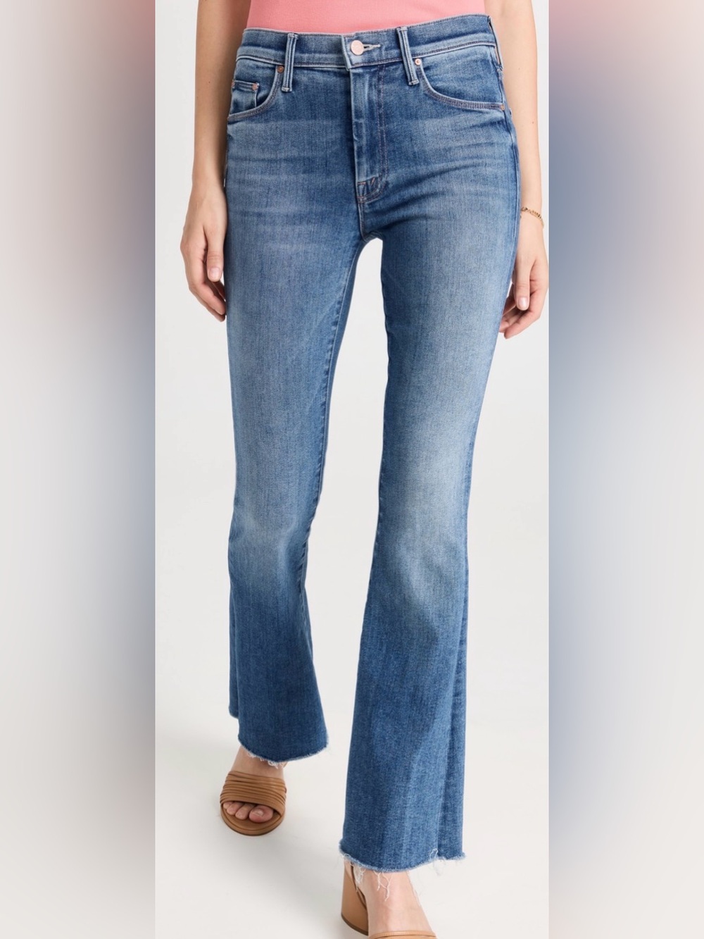 MOTHER The Weekender Fray A Groovy Kind of Love Blue Size 28
